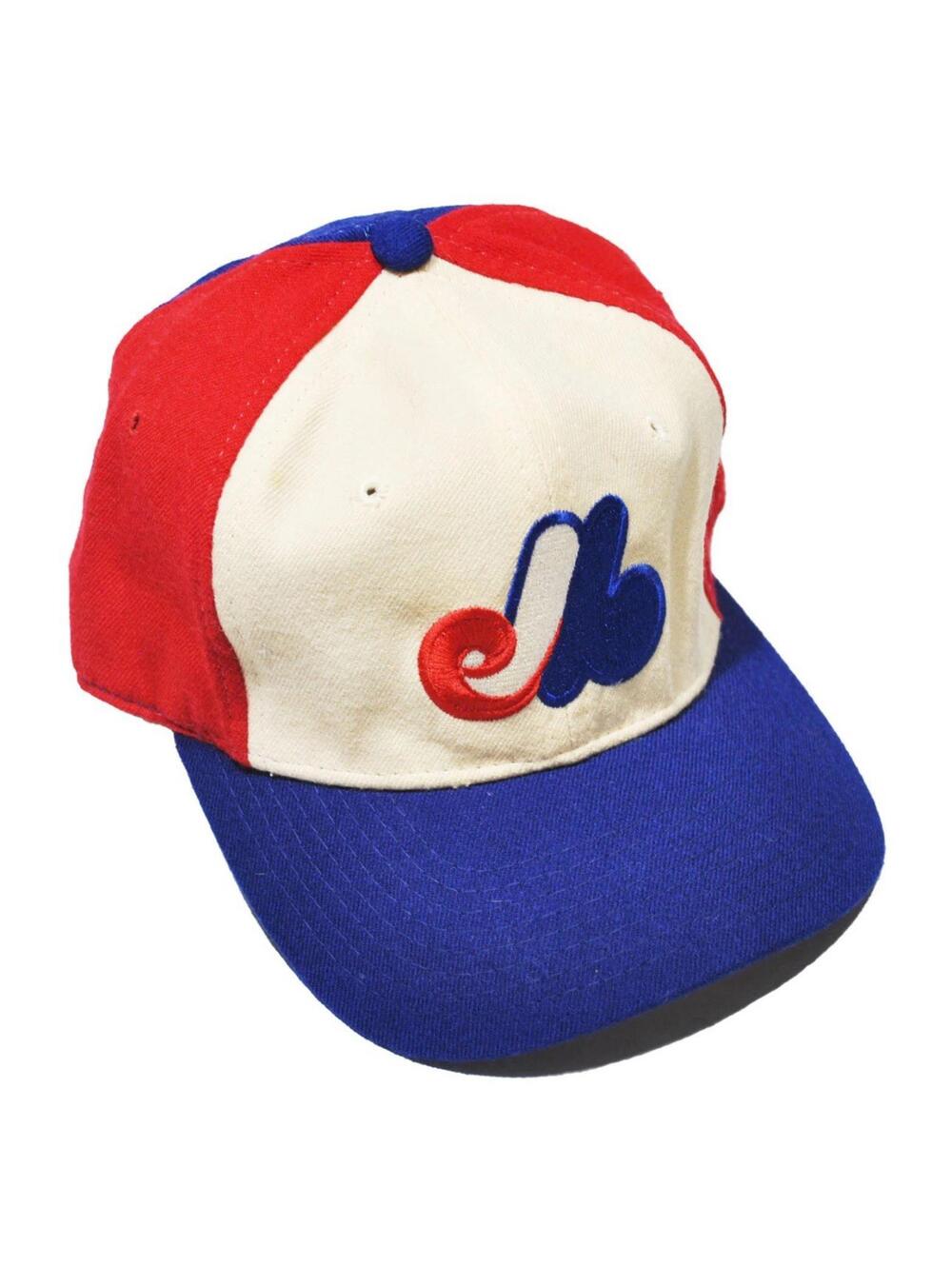 Vintage Montreal Expos Sports Specialties MLB 90s Wool Fitted Hat Size 7 1/4